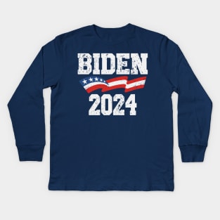 Biden 2024 Kids Long Sleeve T-Shirt